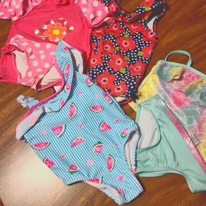 Lot of Toddler Girl Swimsuits